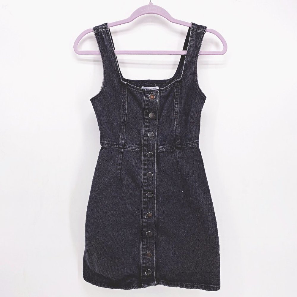 Urban Outfitters Denim Button Front Mini Dress